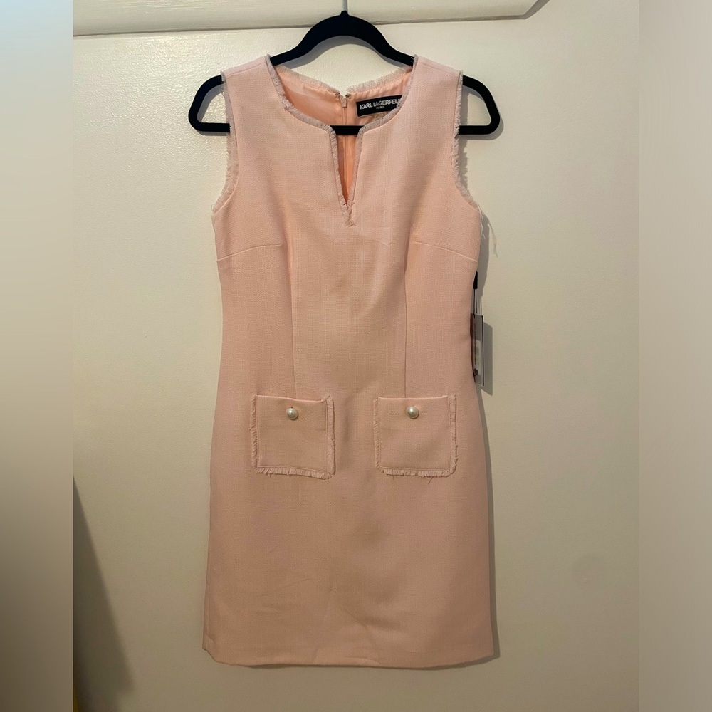 Make an offer!!
🌸SPRING SALE🌸

Karl Lagerfeld sheath dress in pink, NWT!